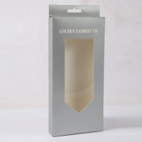 TIE BOX033  Design necktie paper box  supply clean tie box  printing own design tie box  tie box manufacturer side view